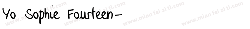 Yo Sophie Fourteen字体转换